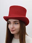 Шляпа CHRISTYS арт. FASHION TOP HAT cwf100006 (красный)
